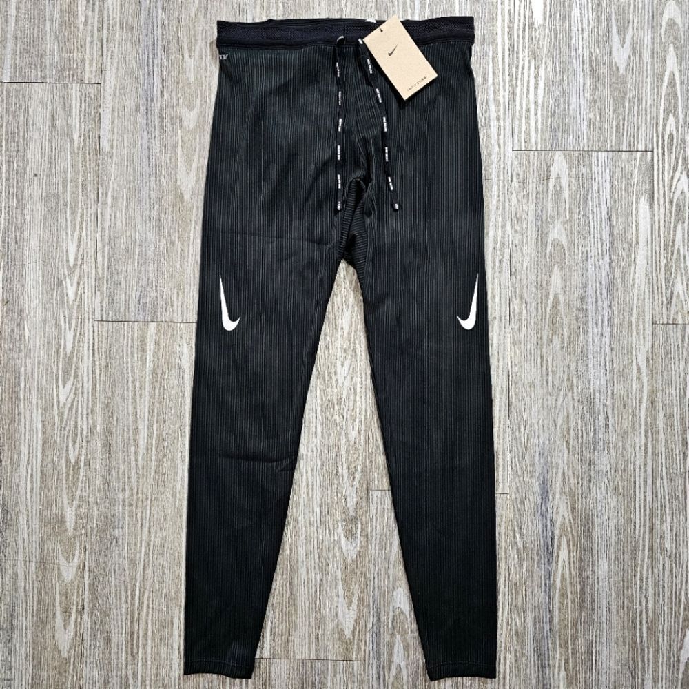 Nike Aeroswift Dri-Fit ADV Running Tights Pants Small S Black White DM4613-011